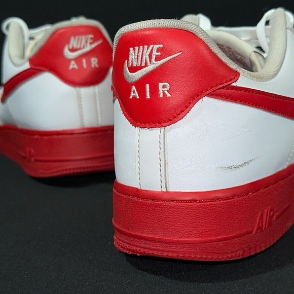 Nike‎ Air Force 1 \'07  White-University Red Size 11.5 Men\'s main image 12